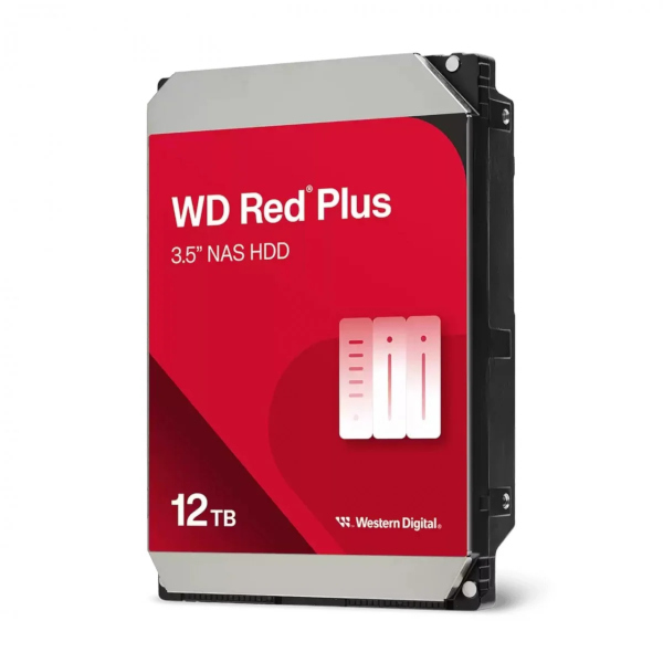 WD Red Plus WD120EFGX, 12TB, 3,5", 512MB, 7200rpm, WD120EFGX