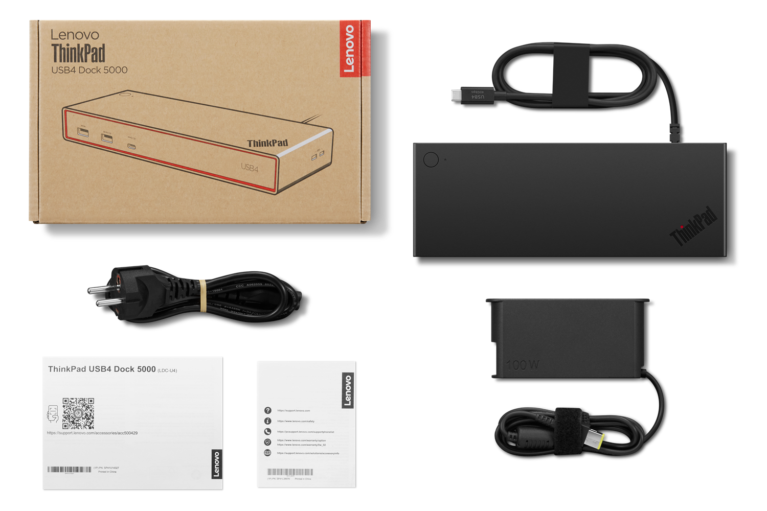 ThinkPad USB4 Dock 5000, 100W, 40BF0100EU