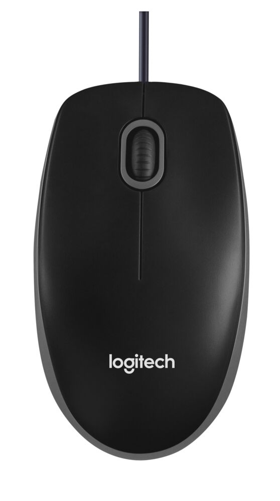 Logitech M100 žičani optički miš, tamnosiva, 910-006652
