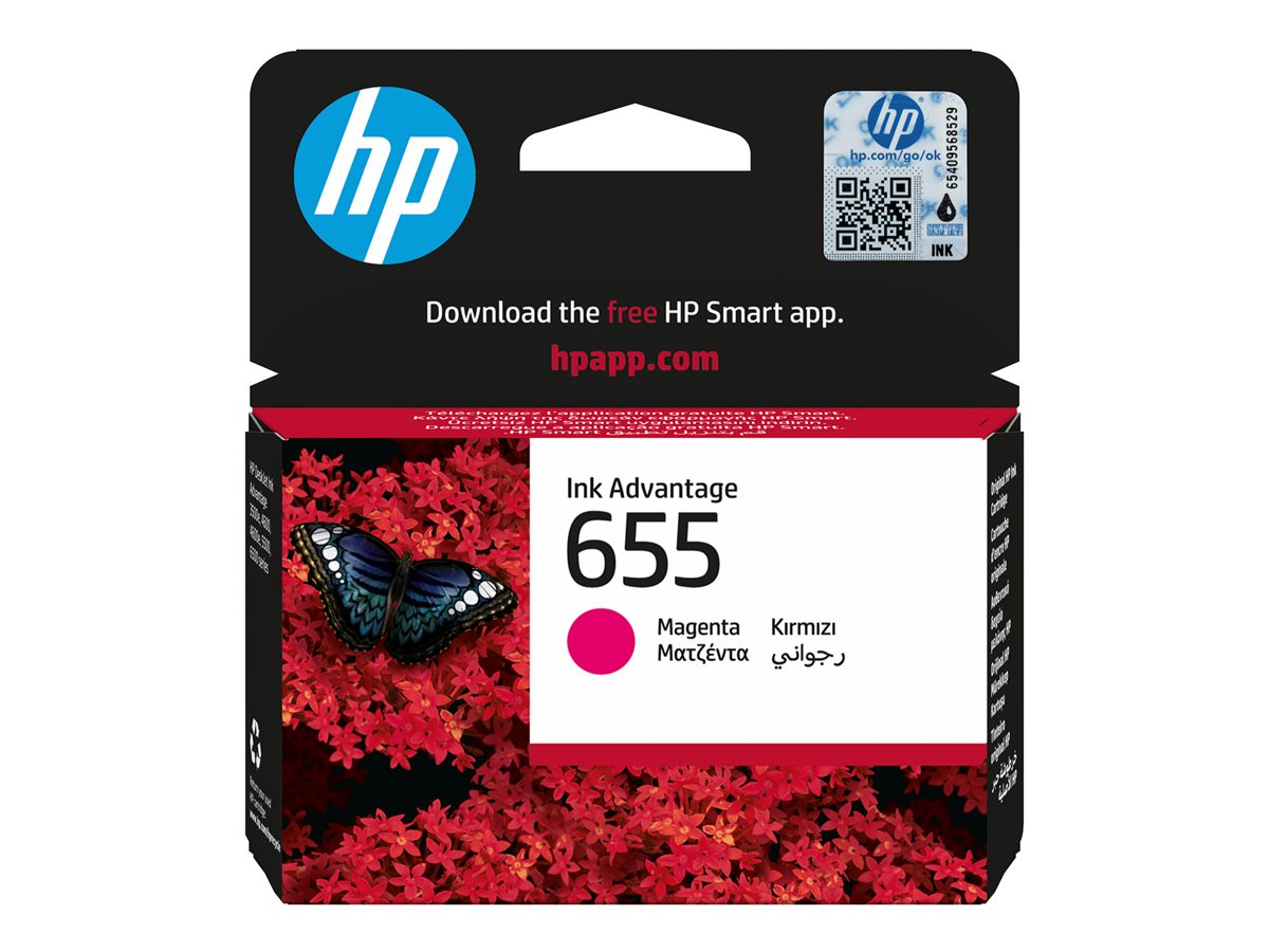 HP 655 Magenta Ink Cartridge, CZ111AE