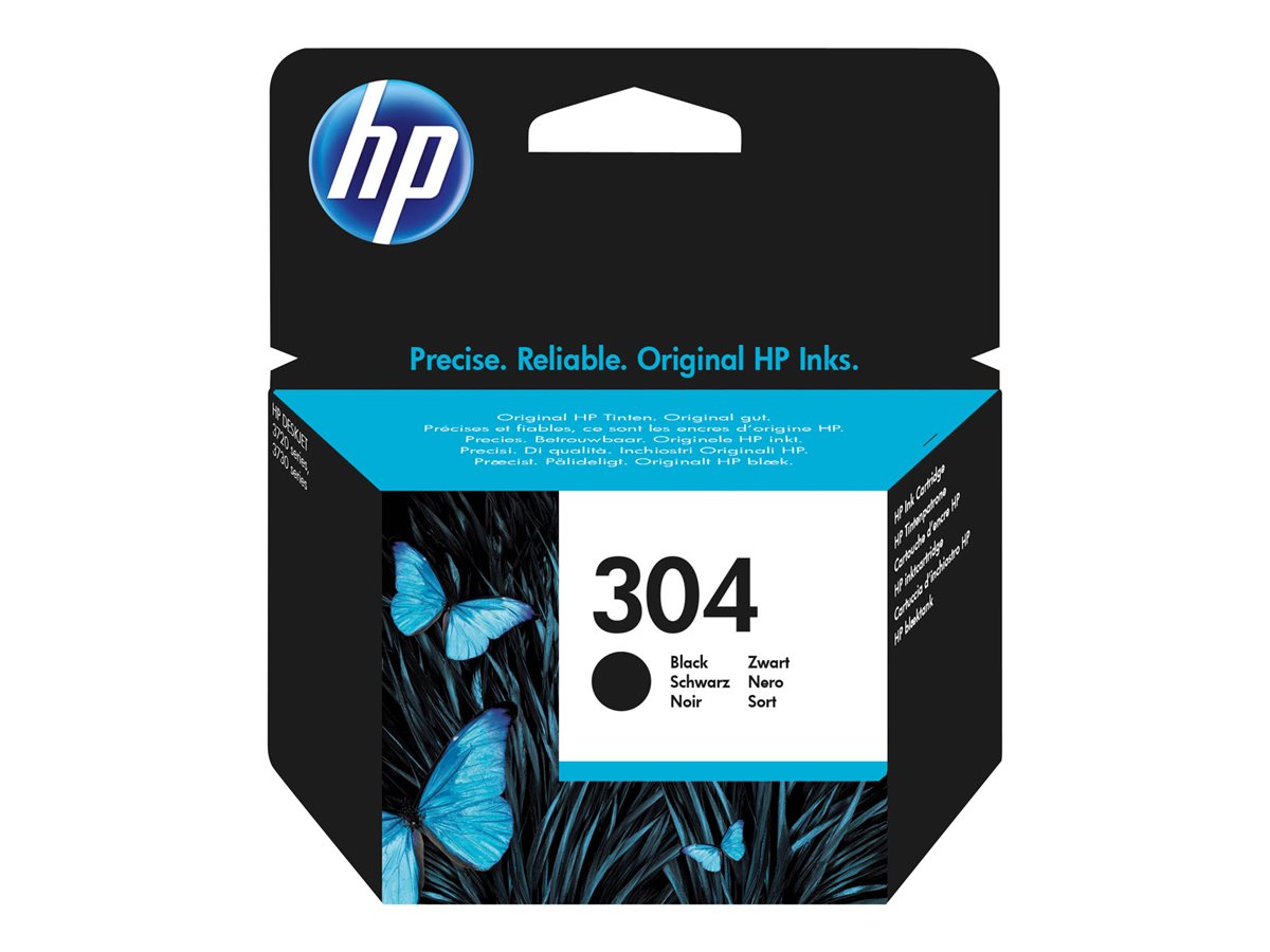 HP 304 Black Ink Cartridge, N9K06AE