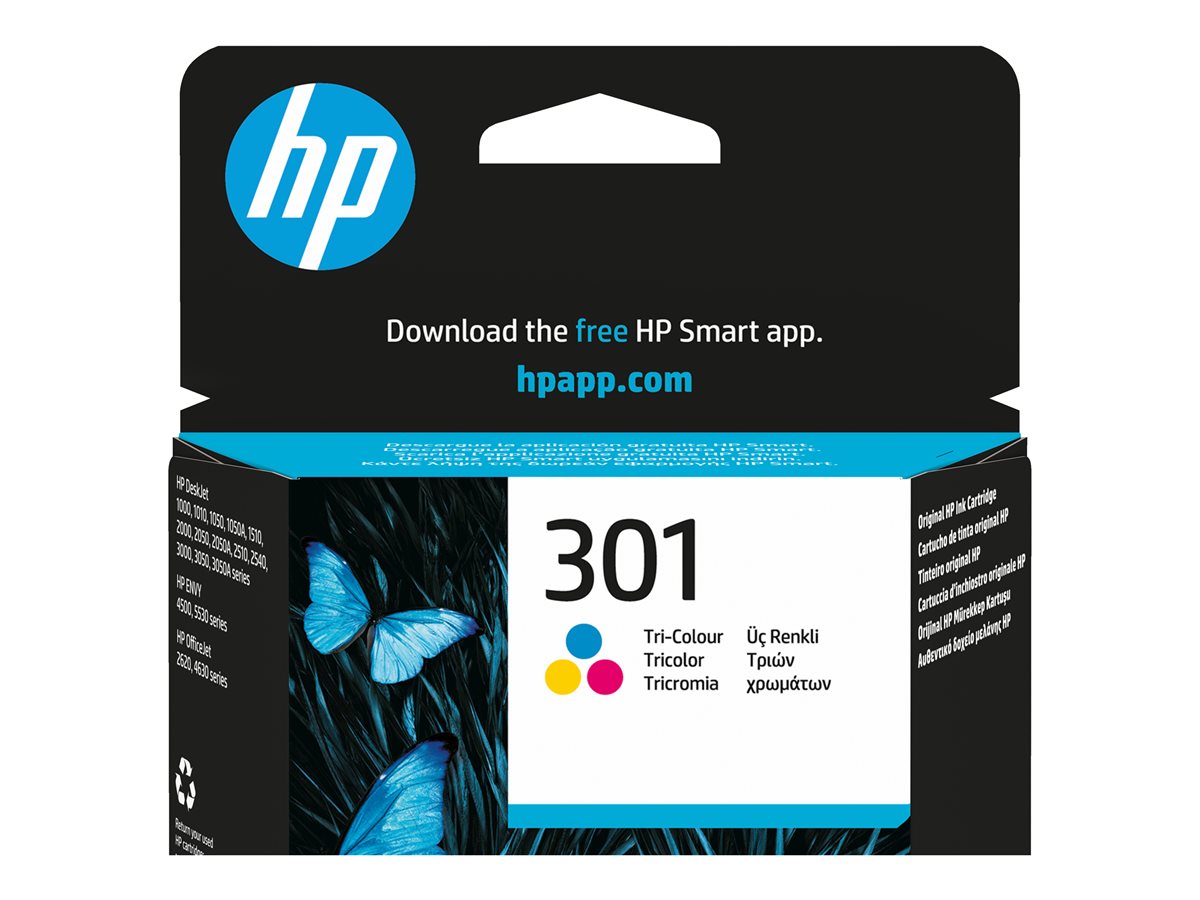 HP 301 Tri-color Ink Cartridge, CH562EE