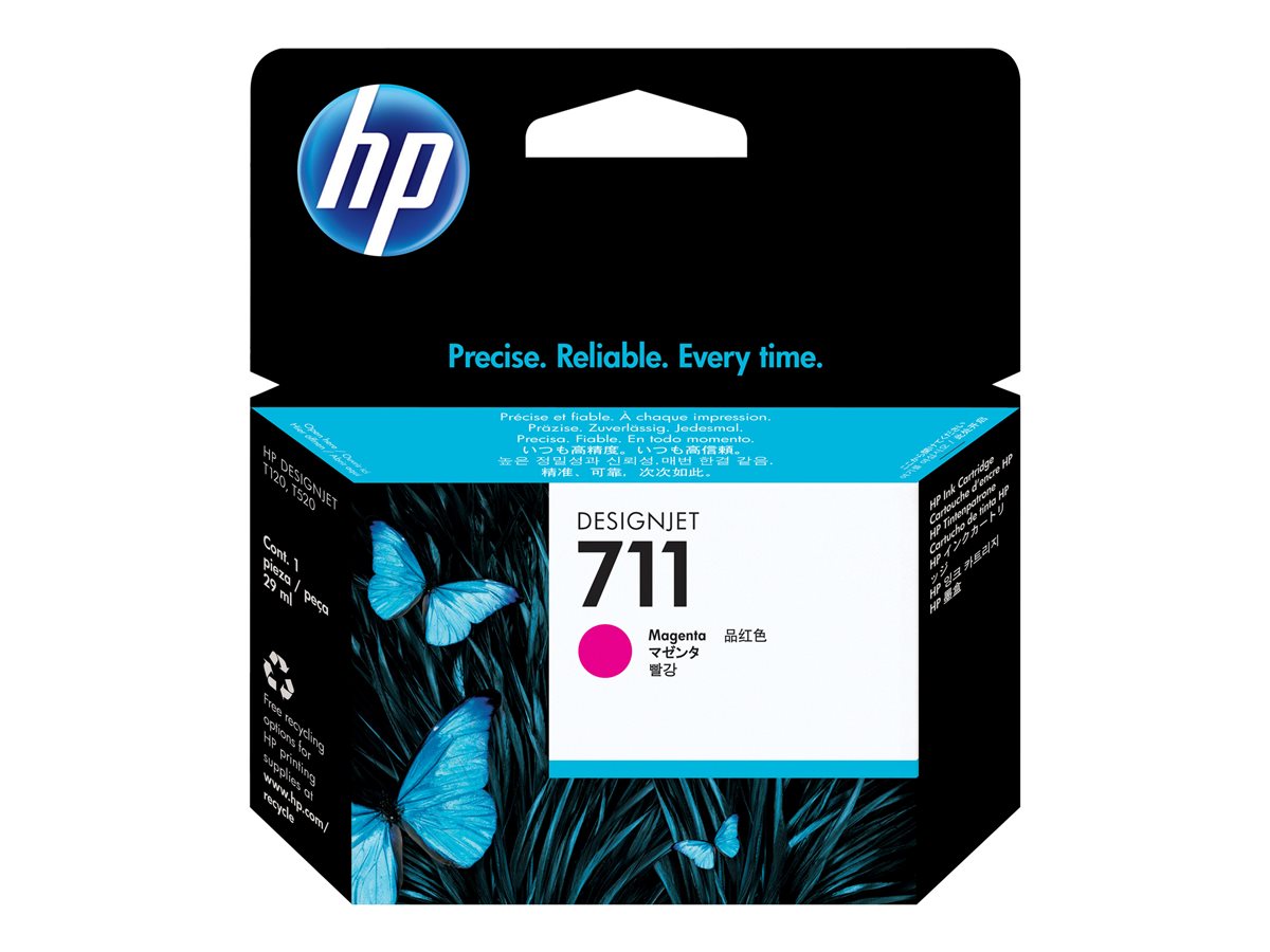 HP 711 29-ml Magenta Ink Cartridge, CZ131A