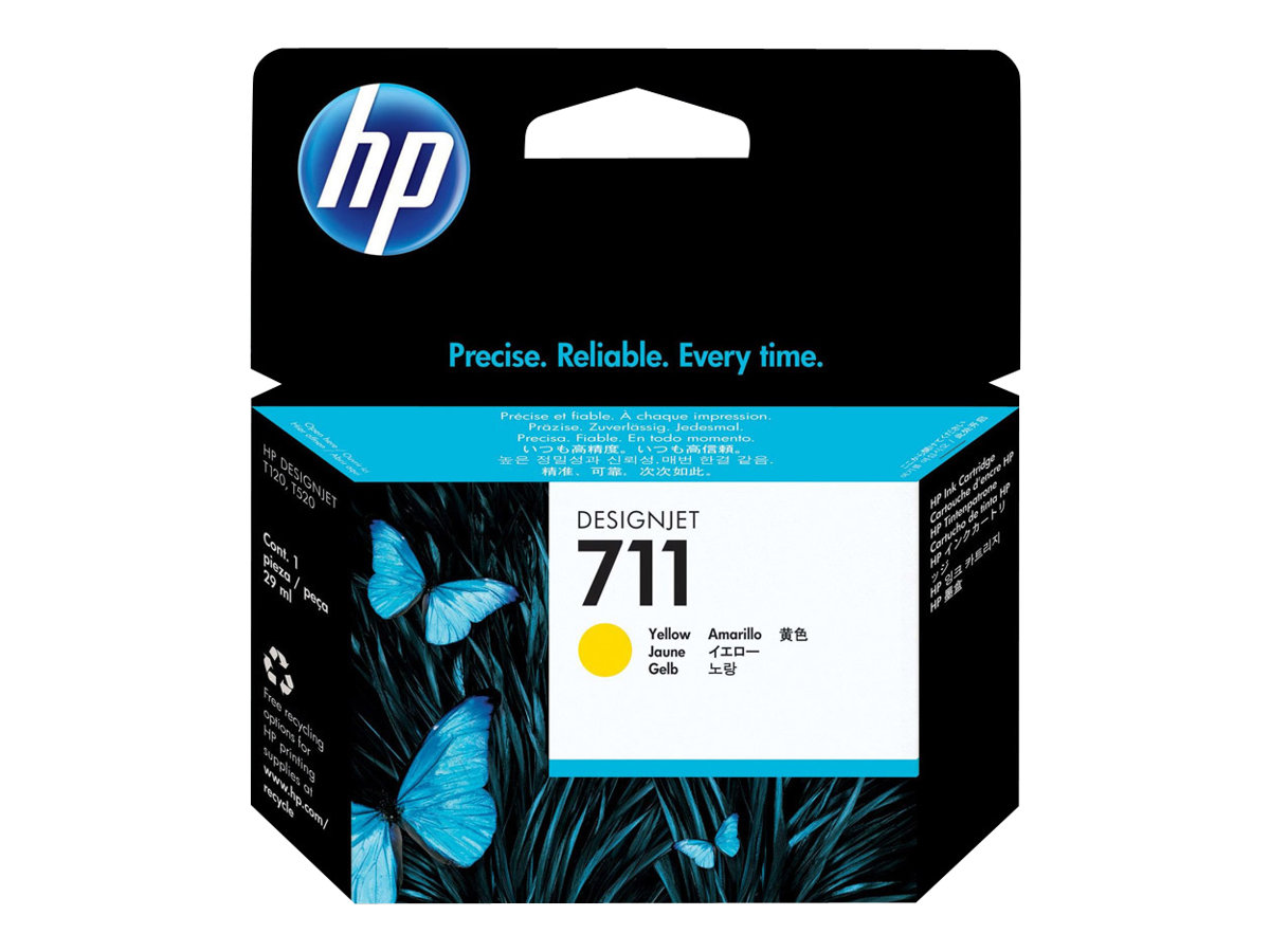 HP 711 29-ml Yellow Ink Cartridge, CZ132A