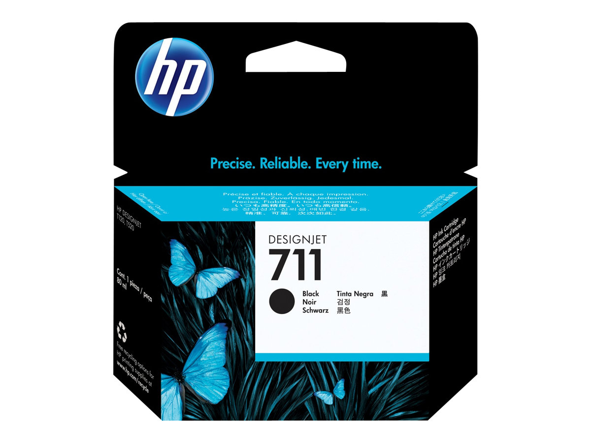 HP 711 80-ml Black Ink Cartridge, CZ133A