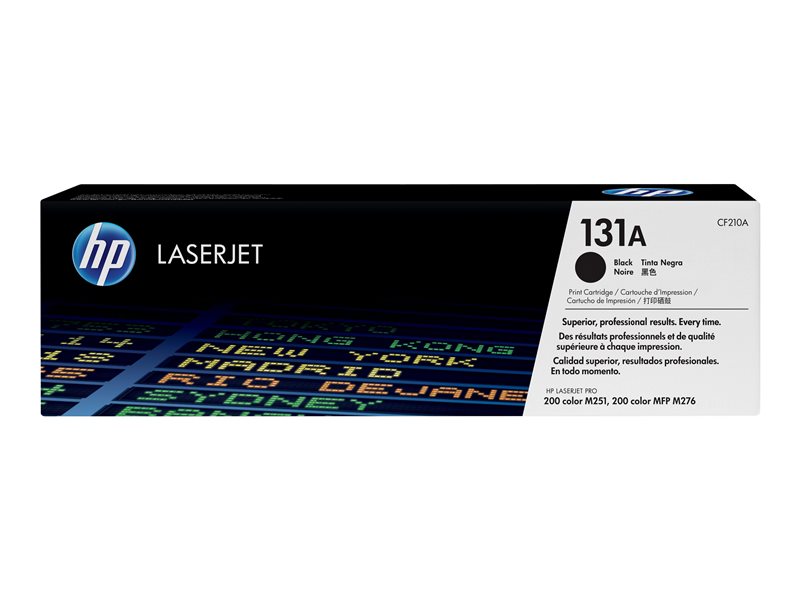 HP 131A Black LaserJet Toner Cartridge, CF210A