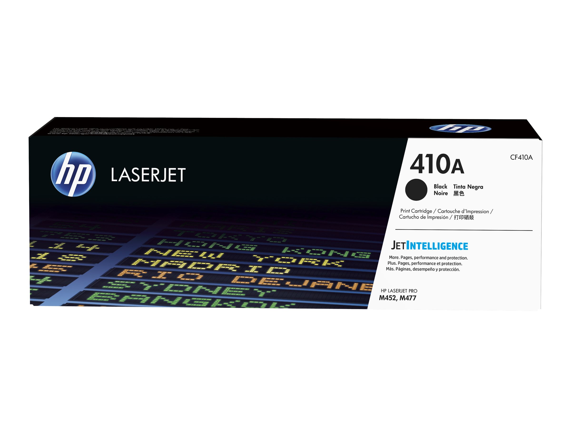 HP 410A Black Original LaserJet Toner Cartridge, CF410A