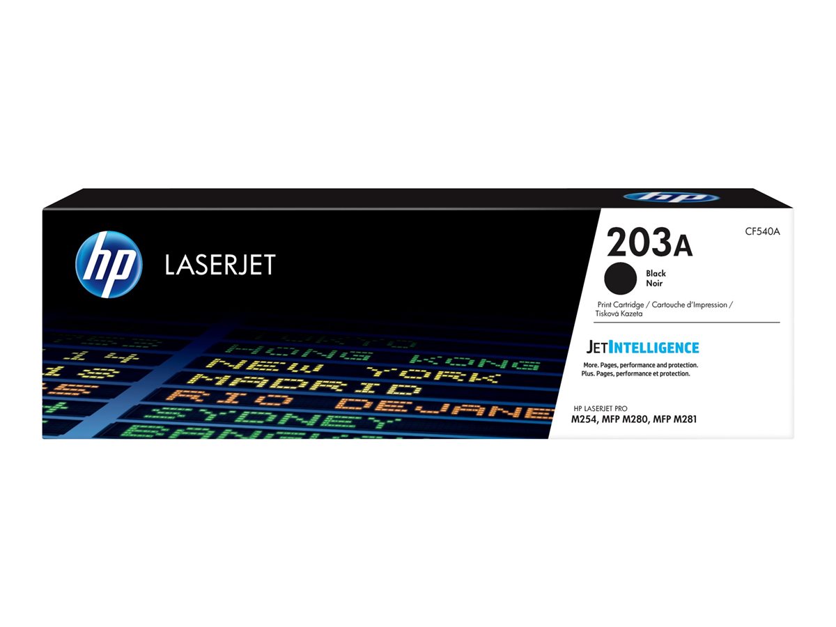 HP 203A Black Original LaserJet Toner Cartridge, CF540A