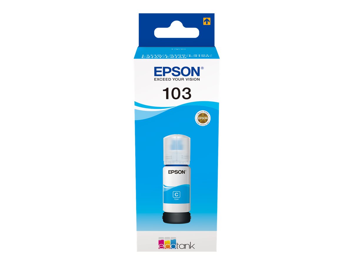 Tinta EPSON EcoTank/ITS 103 cyan