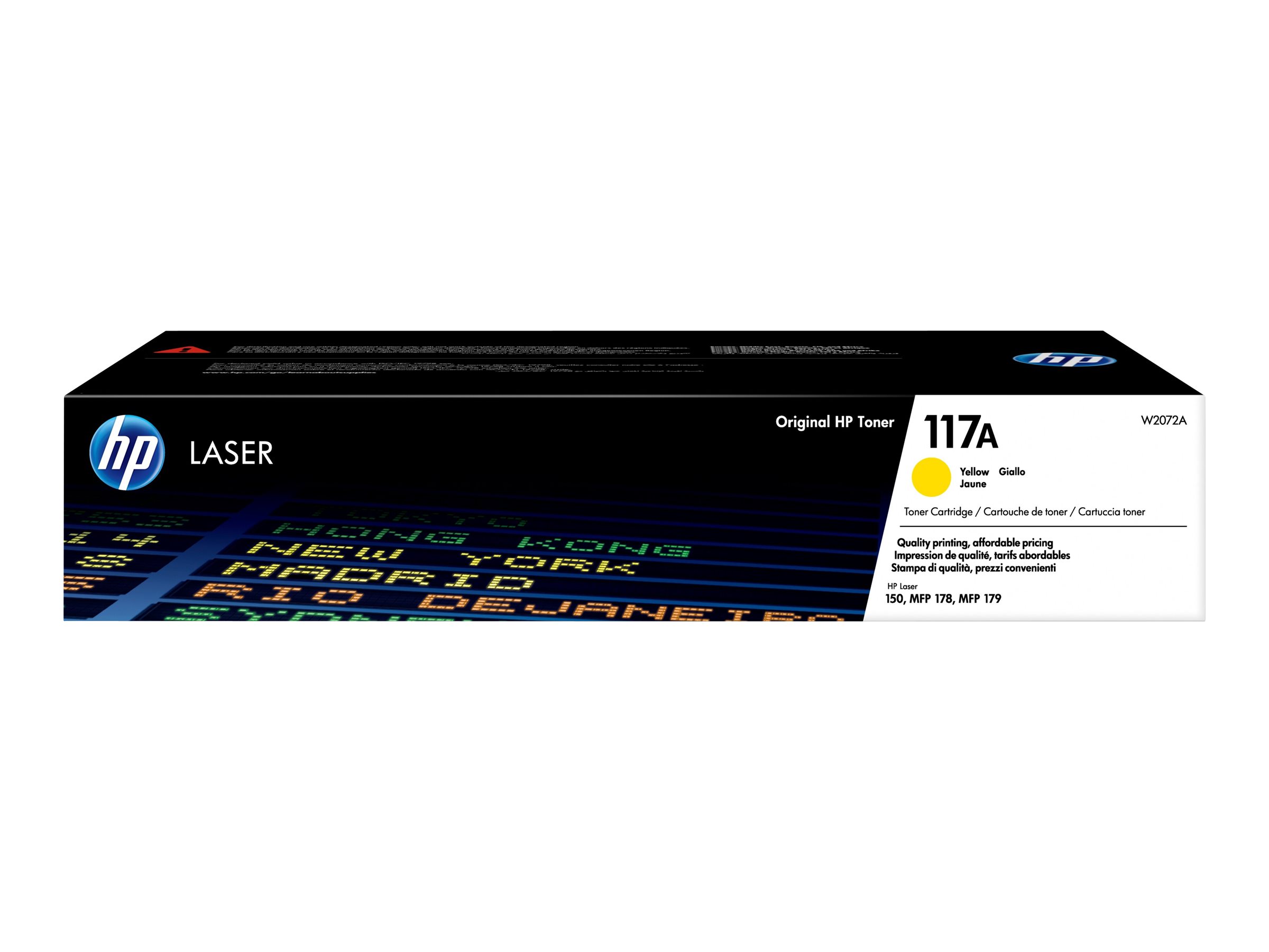 HP 117A Yellow Laser Toner Cartridge, W2072A