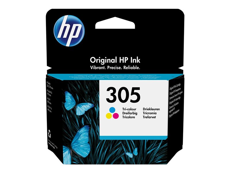 HP 305 Tri-color Original Ink Cartridge, 3YM60AE