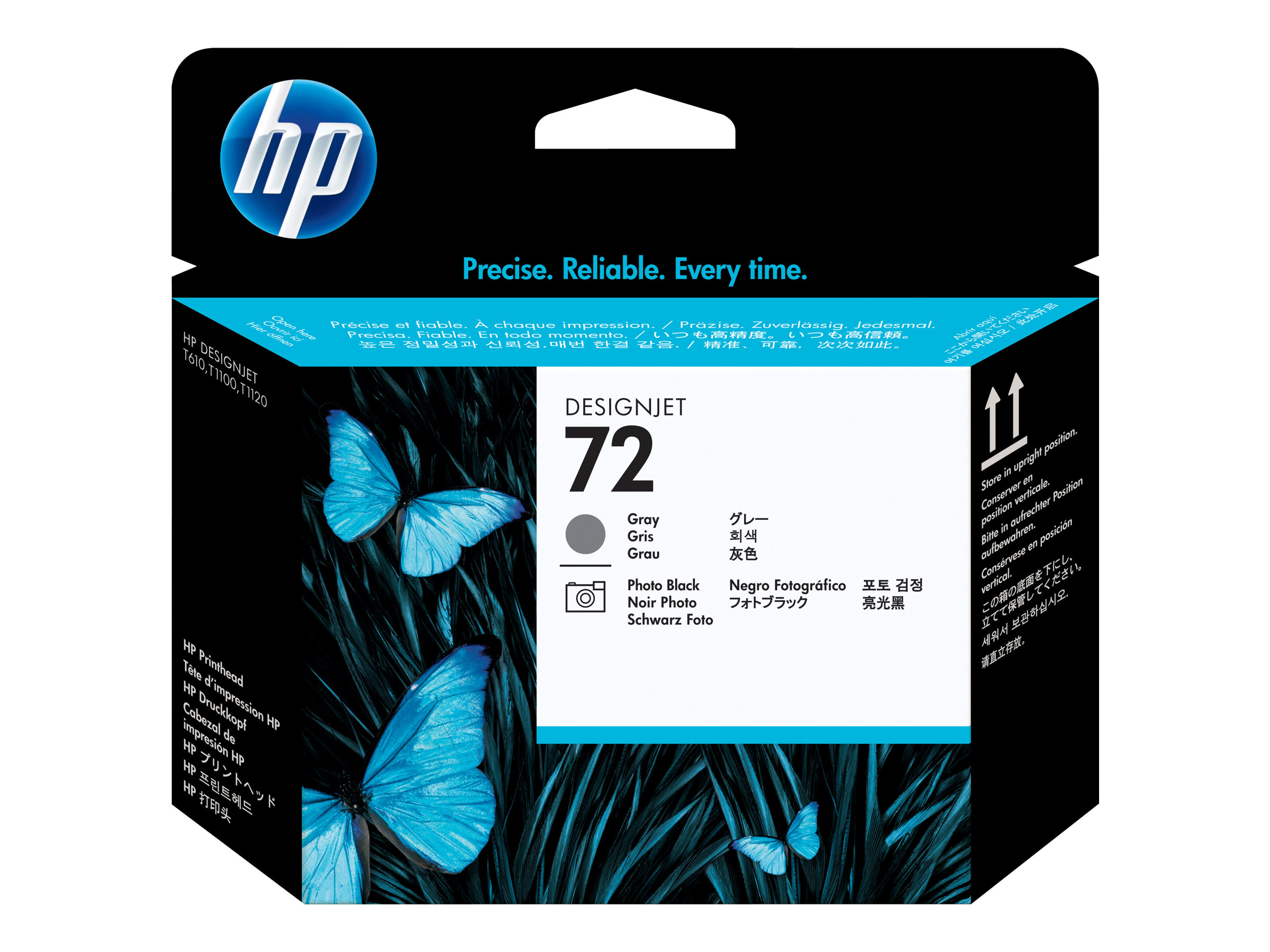 HP 72 Grey and  Black glava, C9380A