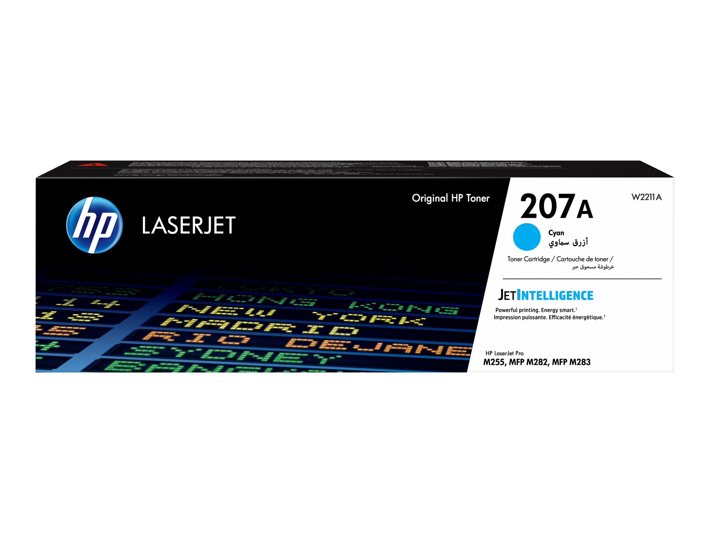 HP 207A Cyan LaserJet Toner Cartridge, W2211A