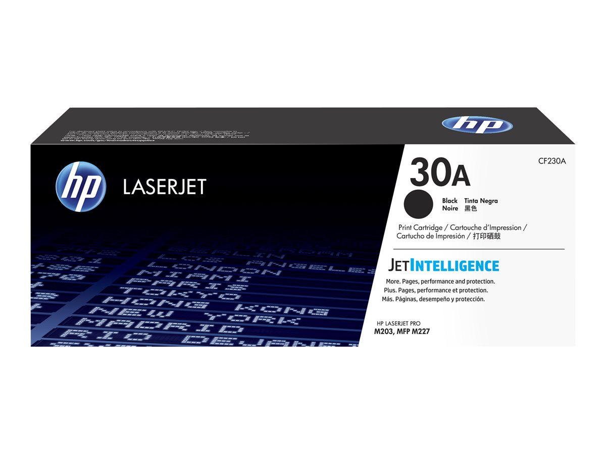 HP 30A Black Original LaserJet Toner Cartridge, CF230A