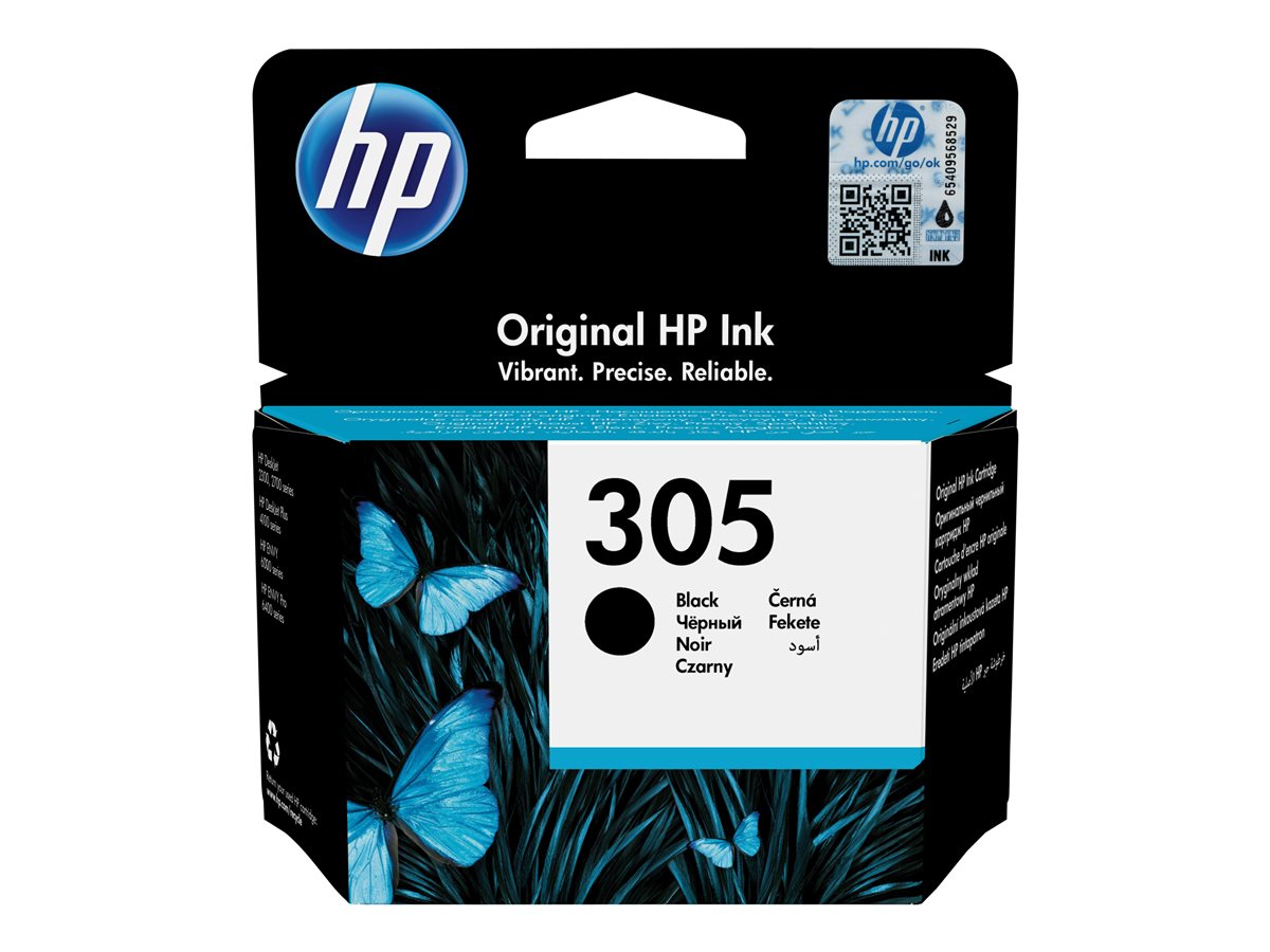 HP 305 Black Original Ink Cartridge, 3YM61AE