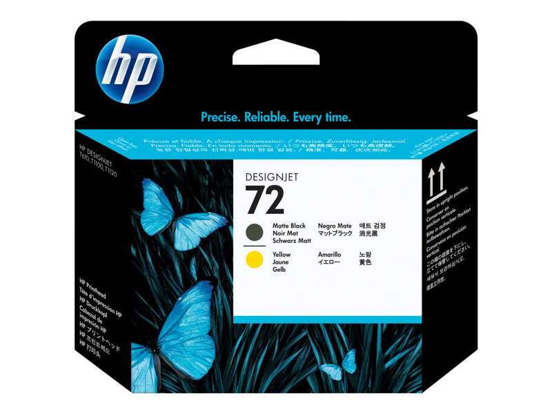 HP 72  Black and Yellow glava, C9384A