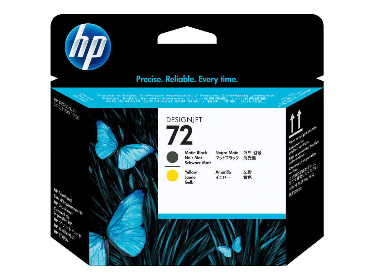 HP 72  Black and Yellow glava, C9384A