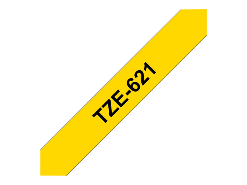 BROTHER TZE621 tape black/yellow 9mm 8m, TZE621