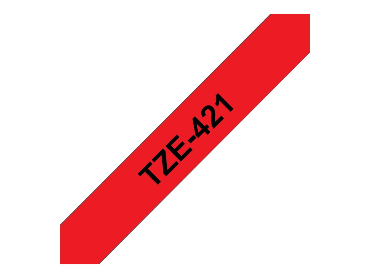 BROTHER TZE421 Tape black/red 9mm 8m, TZE421