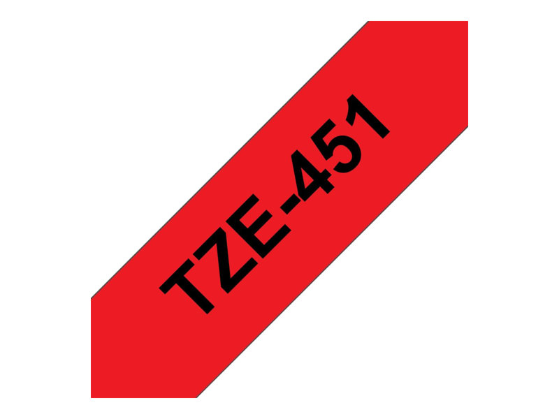 BROTHER TZE451 tape black/red 24mm 8m, TZE451