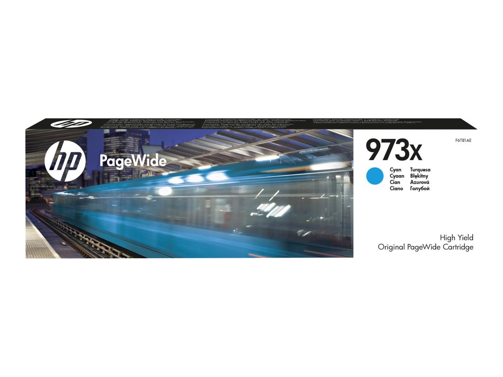 HP 973X HY cyan original cartridge, F6T81AE
