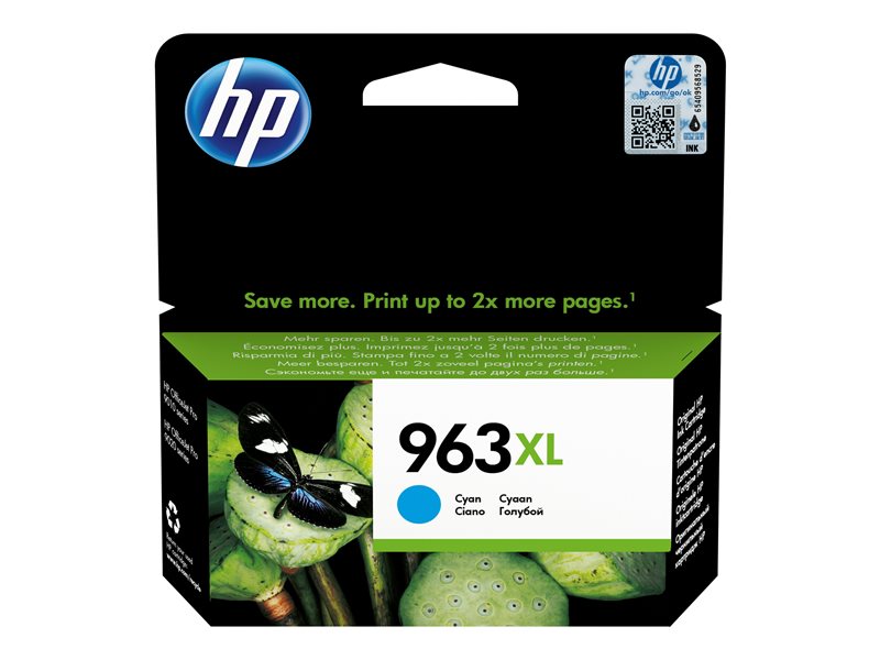 HP 963XL High Yield Cyan Ink, 3JA27AE#BGY