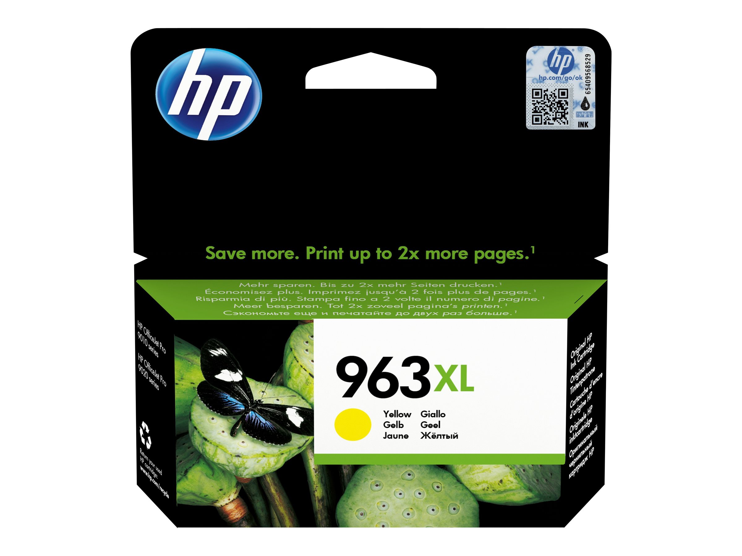 HP 963XL High Yield Yellow Ink, 3JA29AE#BGY