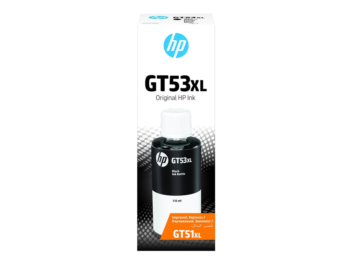 HP GT53 135ml Black Original Ink Bottle, 1VV21AE