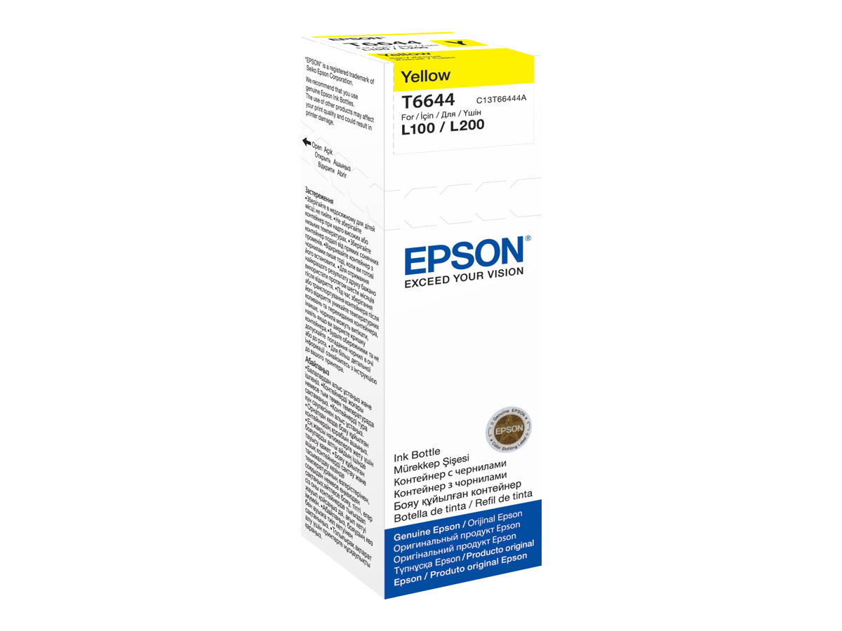 EPSON T6644 YELLOW INK BOTTLE 70ML, C13T66444A