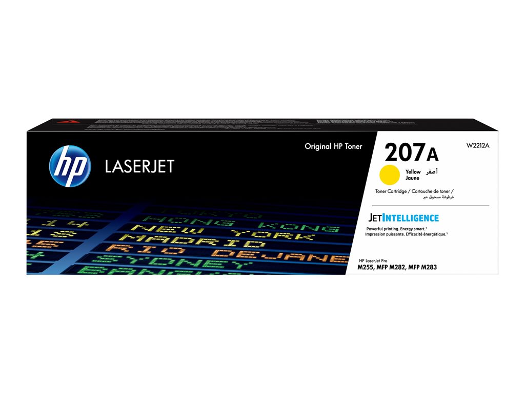 HP 207A Yellow LaserJet Toner Cartridge, W2212A