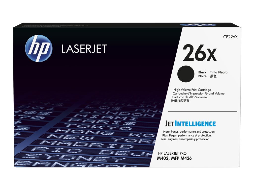 HP 26X Original Toner Cartridge black HY, CF226X