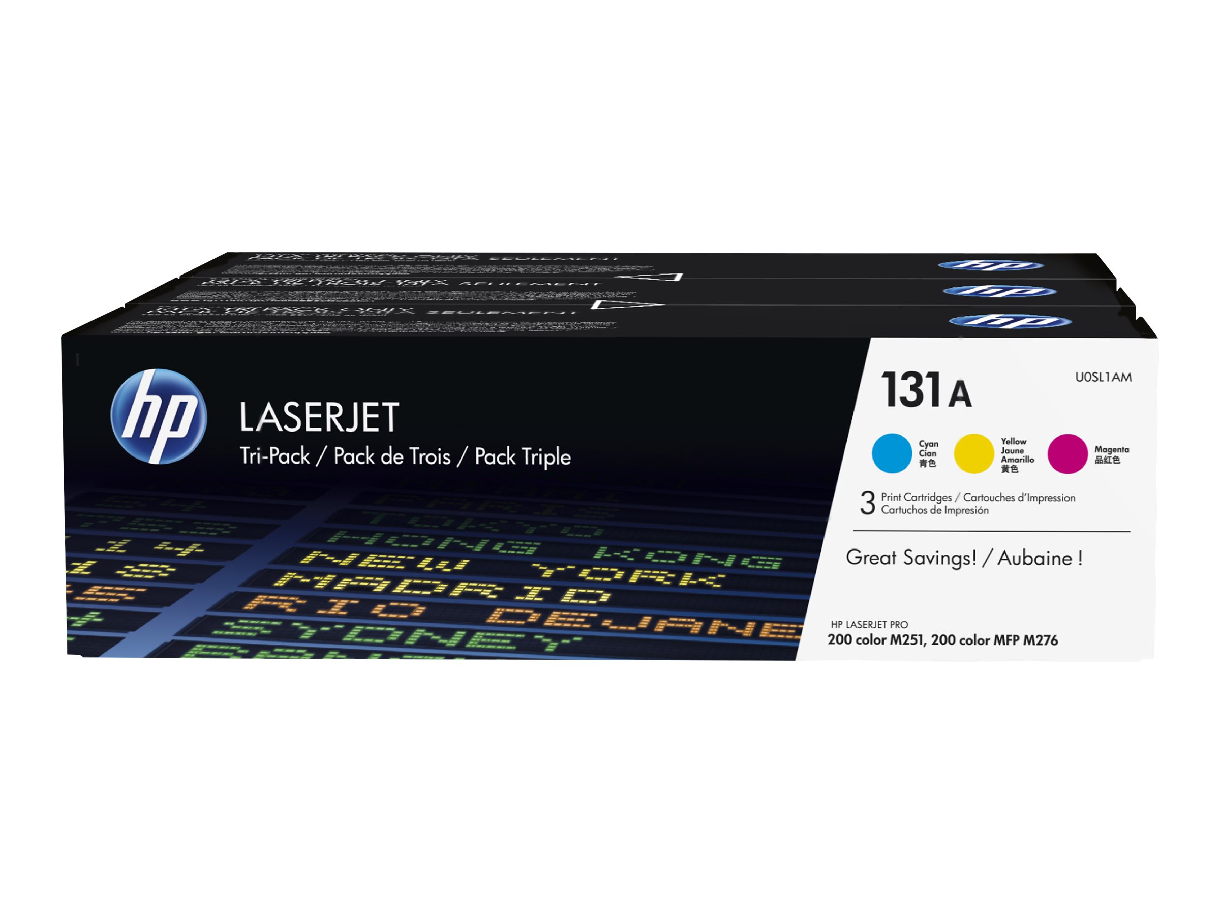HP Toner 131A CYM Tri pack (U0SL1AM), U0SL1AM