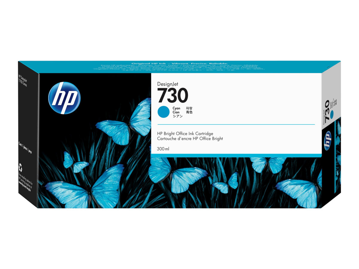 HP 730 300 ml Cyan Ink Cartridge , P2V68A