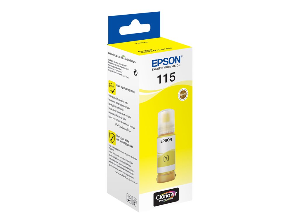 EPSON 115 EcoTank Yellow ink bottle, C13T07D44A