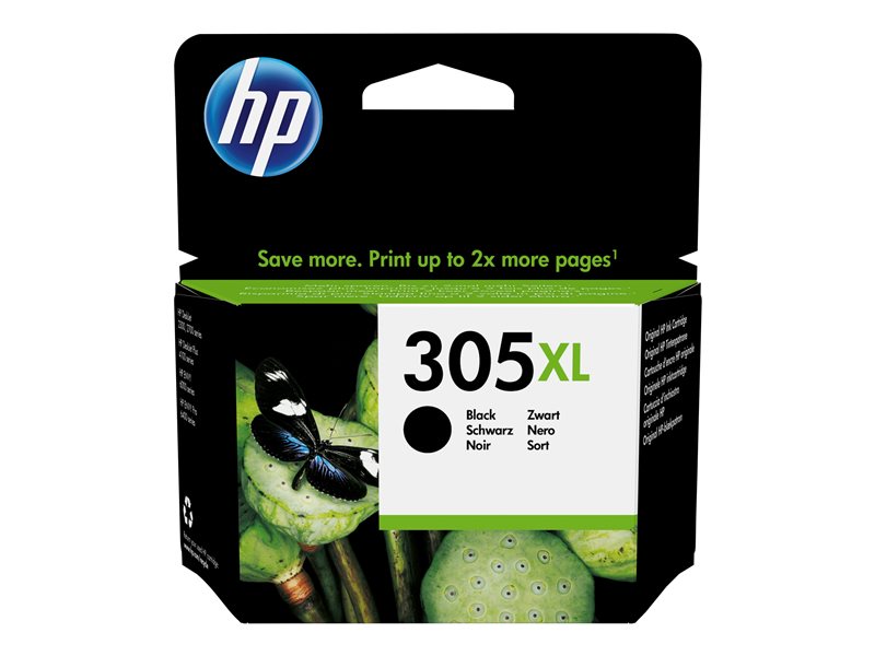 HP 305XL High Yield Black Original Ink, 3YM62AE#ABE