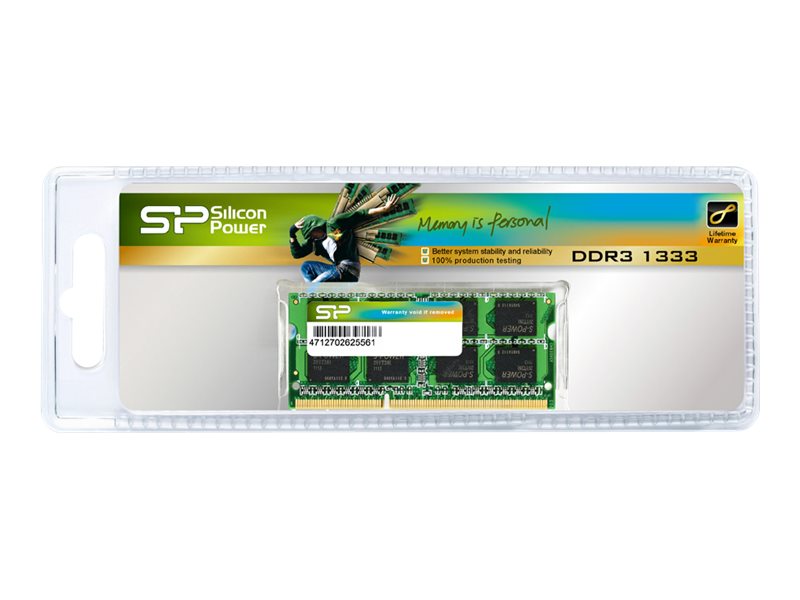 SILICON POWER DDR3 4GB 1600MHz CL11, SP004GBSTU160N02