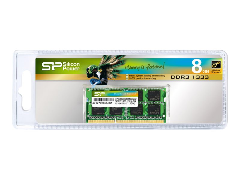 SILICON POWER DDR3L 8GB 1600MHz CL11, SP008GLSTU160N02