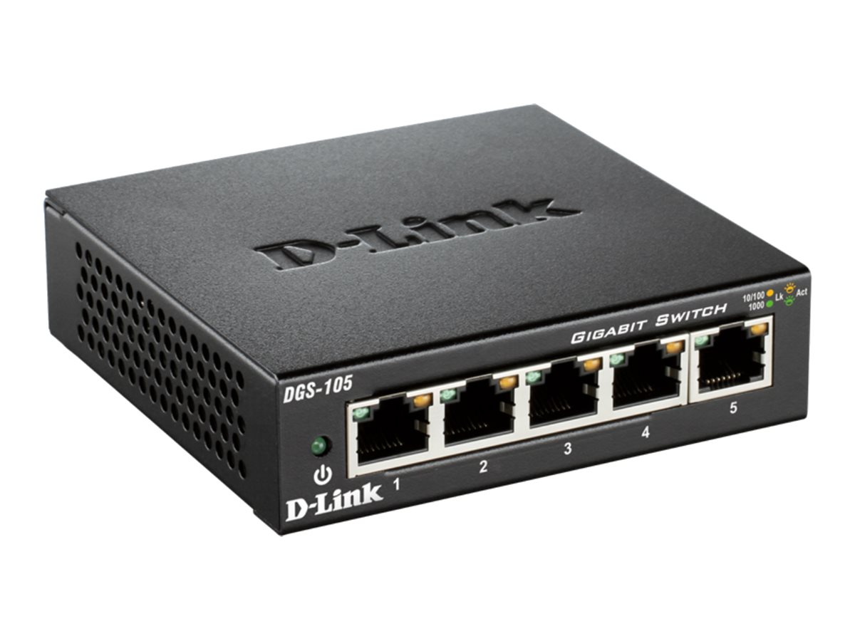 D-LINK DGS-105/E 5-port Gigabit Switch, DGS-105/E