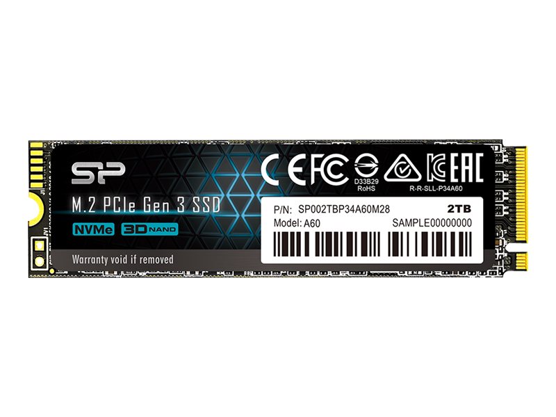SILICON POWER SSD Ace A60 2TB M.2 PCIe, SP002TBP34A60M28