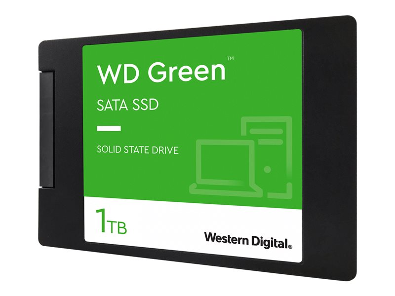 WD Green SATA 1TB SSD 2.5inch cased, WDS100T3G0A
