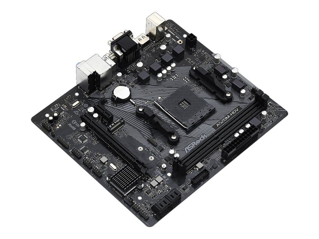 ASROCK A520M-HDV AM4 2xDDR4 mATX MB, A520M-HDV
