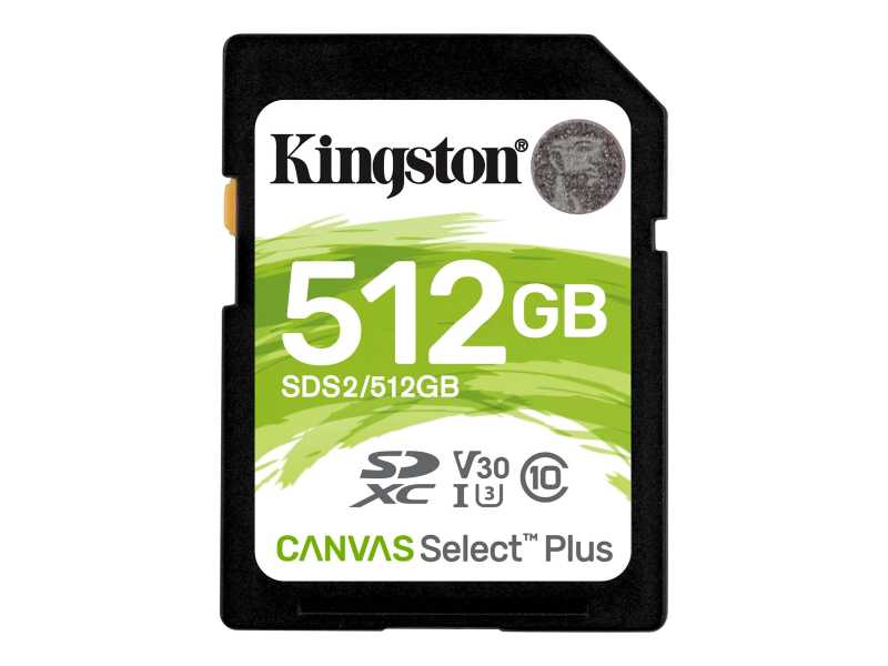 KINGSTON 512GB SDXC Canvas Select Plus, SDS2/512GB