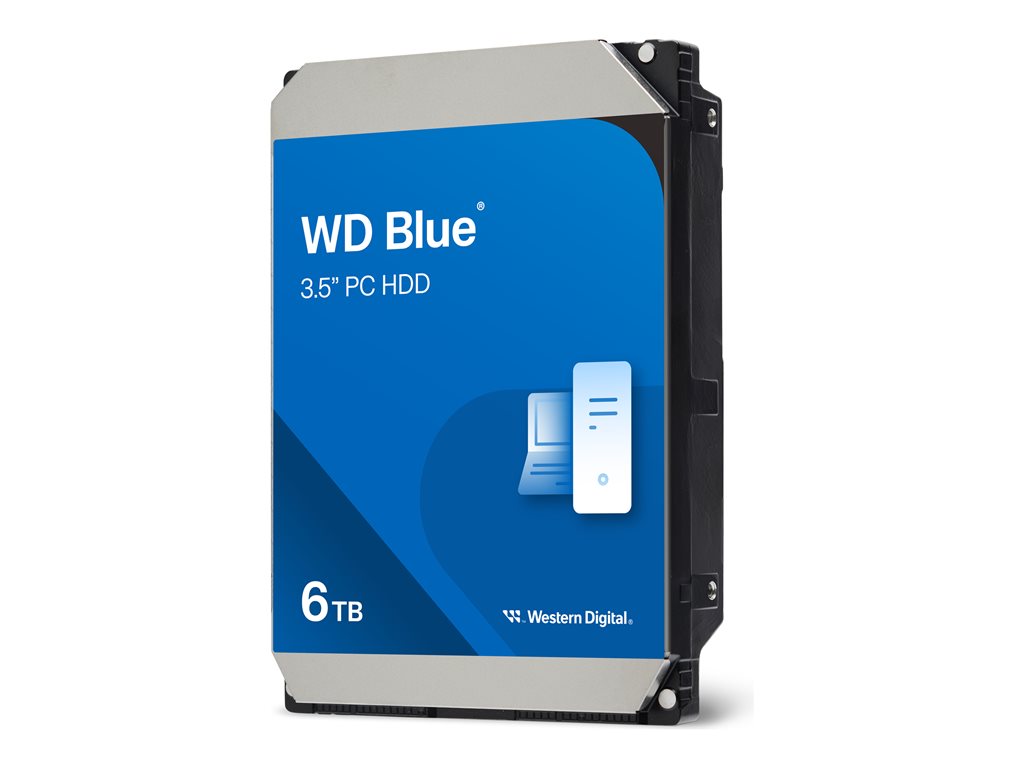 WD Blue 6TB SATA 3.5in PC 6 Gb/s HDD, WD60EZAX