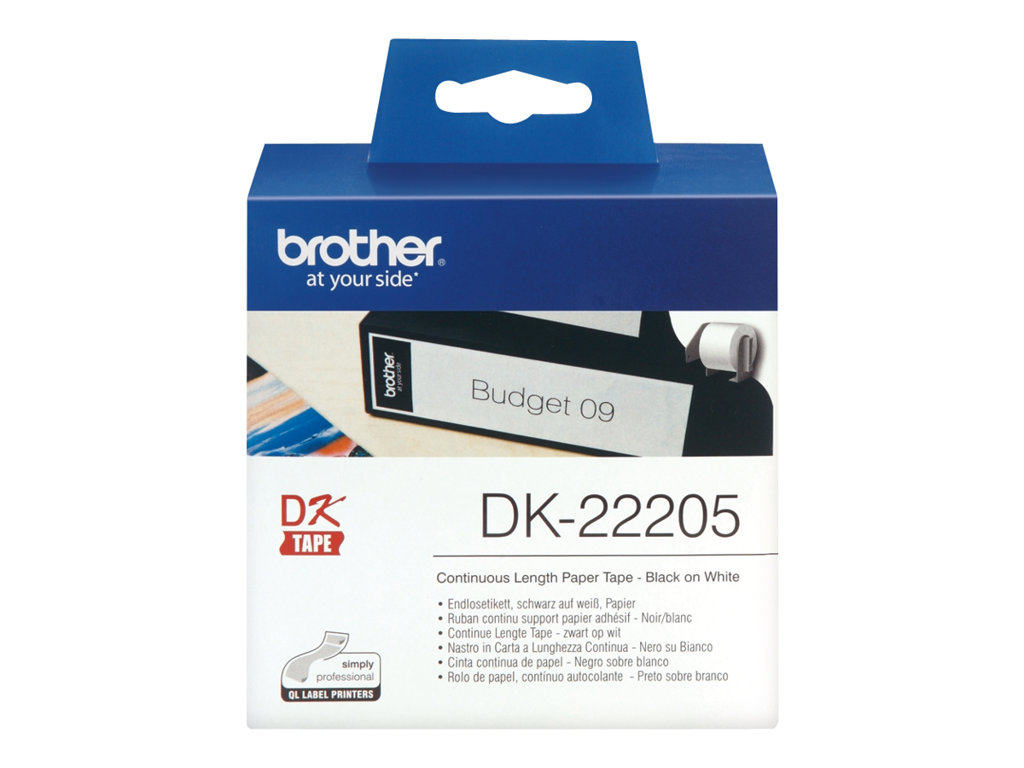 BROTHER DK22205 CONTINUOUS PAPER TAPE, DK22205