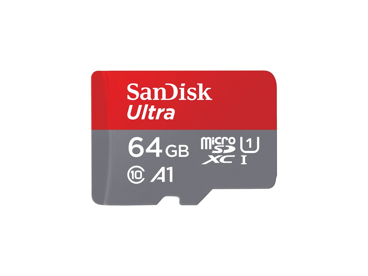 SANDISK Ultra microSDXC 64GB + Adapter, SDSQUAB-064G-GN6MA