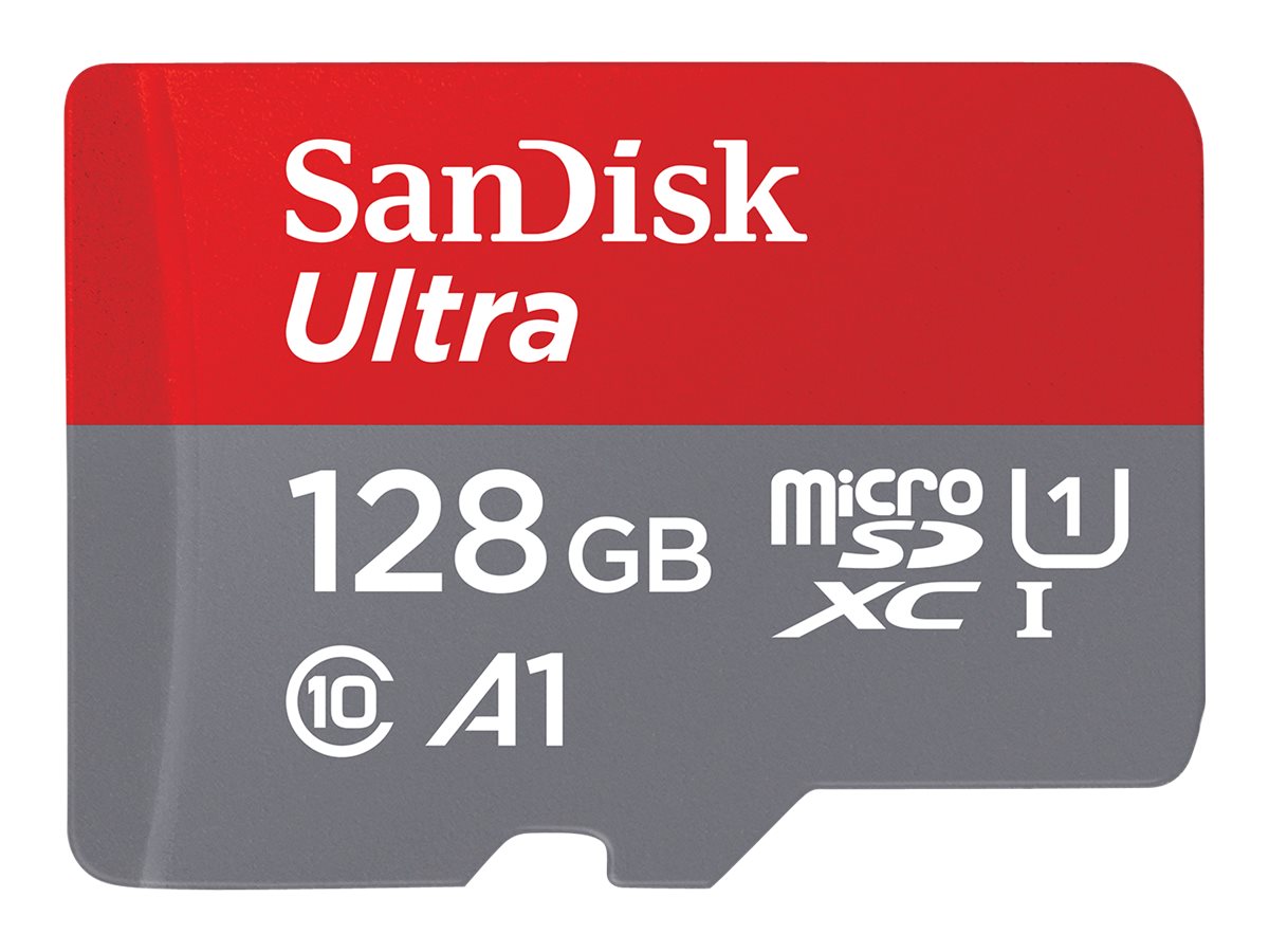 SANDISK Ultra microSDXC 128GB + Adapter, SDSQUAB-128G-GN6MA