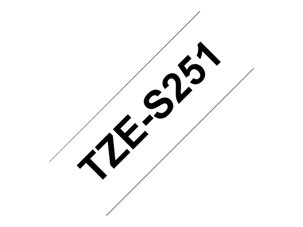 BROTHER TZES251 strong bk/wh 24mm 8m, TZES251