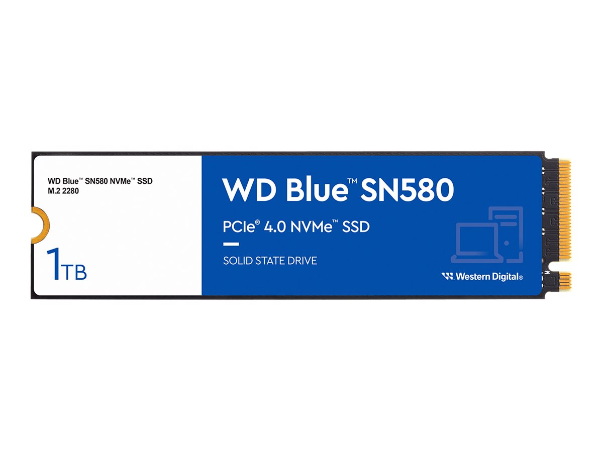 WD Blue SN580 NVMe SSD 1TB M.2, WDS100T3B0E