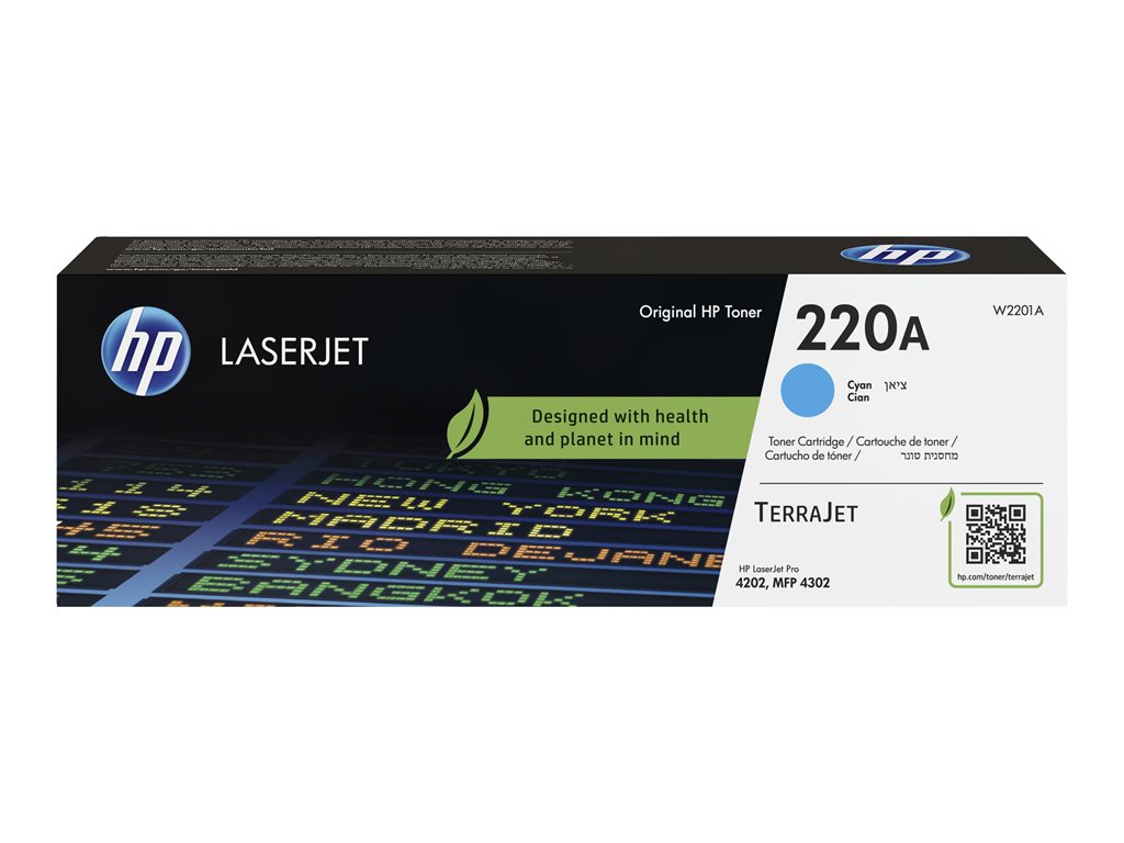 HP 220A Cyan Original LaserJet Toner, W2201A