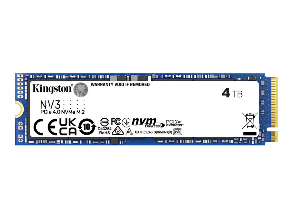 KINGSTON 4TB NV3 M.2 2280 NVMe SSD, SNV3S/4000G